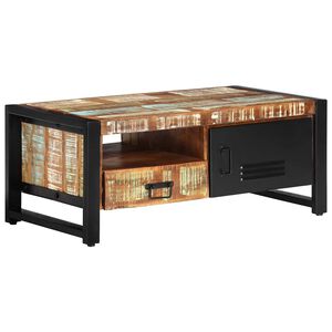 vidaXL t&ouml;m&ouml;r &uacute;jrahasznos&iacute;tott fa doh&aacute;nyz&oacute;asztal 100 x 50 x 41 cm