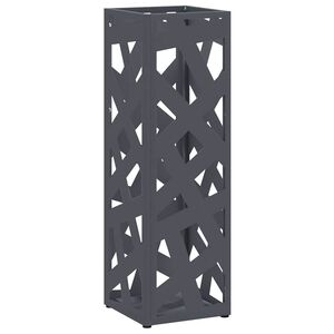 vidaXL Esőernyő &aacute;llv&aacute;ny Antracitsz&uuml;rke 15,5 x 15,5 x 49 cm Ac&eacute;l