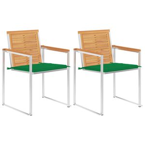 vidaXL 2 db t&ouml;m&ouml;r t&iacute;kfa &eacute;s ac&eacute;l kerti sz&eacute;k p&aacute;rn&aacute;val