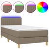 vidaXL t&oacute;psz&iacute;nű sz&ouml;vet rug&oacute;s &eacute;s LED-es &aacute;gy matraccal 80 x 200 cm