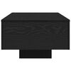 vidaXL Dohányzóasztal Fekete tölgy 100 x 49,5 x 31 cm Faanyag