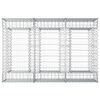 vidaXL Gabion emelt &aacute;gy Ez&uuml;st 150 x 100 x 60 cm Horganyzott ac&eacute;l