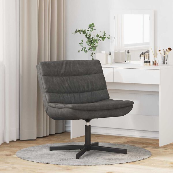 vidaXL Forgószék Fekete 63 x 75 x 76 cm Antik PU