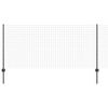 vidaXL Eur&oacute;pai ker&iacute;t&eacute;s oszloppal 10 x 1 m PVC-bevonatos ac&eacute;l Sz&uuml;rke