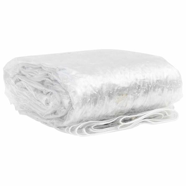 vidaXL átlátszó ponyva lyukasztóval 1x12 m PVC