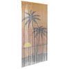 vidaXL rovaros ajt&oacute;f&uuml;gg&ouml;ny p&aacute;lmafa nyomtat&aacute;s 100x220 cm bambusz