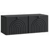 vidaXL Fali TV szekr&eacute;ny Fekete 78,5 x 31 x 30 cm Szerelt Fa