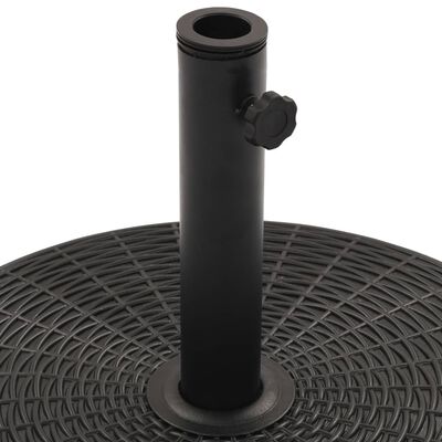 vidaXL fekete kerek napernyő talp 25 kg