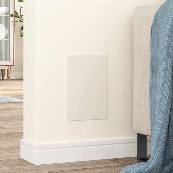 vidaXL Hozz&aacute;f&eacute;r&eacute;si Panelek 2 pcs Feh&eacute;r 15 x 23 cm ABS Műanyag