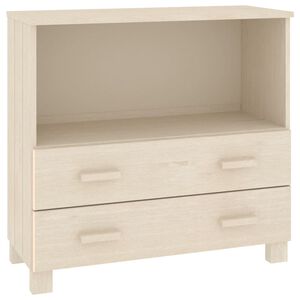 vidaXL HAMAR m&eacute;zbarna t&ouml;m&ouml;r fenyőfa t&aacute;lal&oacute;szekr&eacute;ny 85 x 35 x 80 cm