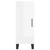 vidaXL magasf&eacute;nyű feh&eacute;r szerelt fa magasszekr&eacute;ny 34,5 x 34 x 180 cm