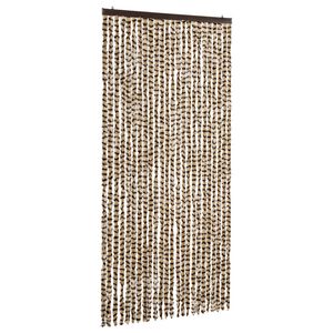 vidaXL b&eacute;zs &eacute;s barna zsen&iacute;lia rovarf&uuml;gg&ouml;ny 100 x 220 cm