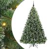 vidaXL Mű kar&aacute;csonyfa 300 LED-del &aacute;llv&aacute;nnyal Z&ouml;ld 210 cm PE &eacute;s PVC