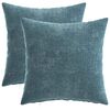 vidaXL P&aacute;rna huzat 2 pcs HEERLEN K&eacute;k 35 x 35 cm Chenille Sz&ouml;vet
