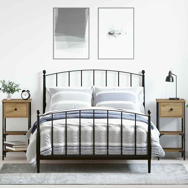 vidaXL &Eacute;jjeliszekr&eacute;ny fi&oacute;kkal 2 pcs Barna 33.5 x 36 x 70 cm