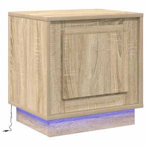 vidaXL &Eacute;jjeliszekr&eacute;ny Sonoma t&ouml;lgy 44 x 34,5 x 45 cm Szerelt Fa