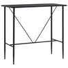 vidaXL fekete MDF b&aacute;rasztal 120 x 60 x 110 cm