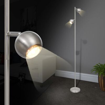 2 LED lámpás állólámpa gömbölyű lámpaburával