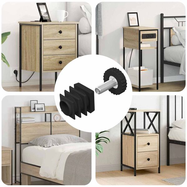 vidaXL B&uacute;tor szintezők &Aacute;ll&iacute;that&oacute; 1895 pcs Fekete PP