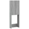 vidaXL WC Szekr&eacute;ny ARNHEM Sz&uuml;rke Sonoma 66 x 25,5 x 190 cm Szerelt Fa
