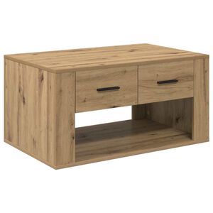 vidaXL Doh&aacute;nyz&oacute;asztal Artisan t&ouml;lgy 80 x 50 x 40 cm Szerelt Fa