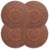 vidaXL Tengeri fű ter&iacute;tők 4 pcs Barna &Oslash; 30 cm 100% Tengeri fű
