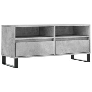 vidaXL betonsz&uuml;rke szerelt fa TV-szekr&eacute;ny 100x34,5x44,5 cm