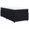 vidaXL fekete b&aacute;rsony rug&oacute;s &aacute;gy matraccal 100 x 200 cm