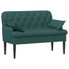 vidaXL Gombra tűz&ouml;tt loveseat S&ouml;t&eacute;tz&ouml;ld 111 x 68 x 80 cm Sz&ouml;vet