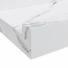 vidaXL Falpolc polcokkal 4 pcs Feh&eacute;r m&aacute;rv&aacute;ny 60 x 9 x 3 cm Faanyag