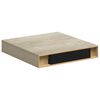 vidaXL 2 db tölgyszínű MDF lebegő fali polc 23 x 23,5 x 3,8 cm