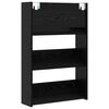 vidaXL Cipőszekr&eacute;ny 2 pcs Fekete t&ouml;lgy 60 x 18 x 90 cm Faanyag