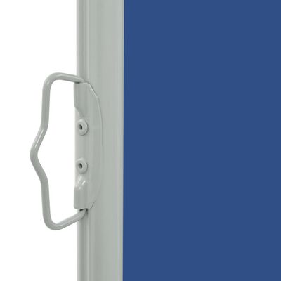 vidaXL kék behúzható oldalsó teraszi napellenző 140 x 300 cm
