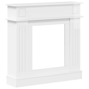 vidaXL Kandall&oacute;keret Magasf&eacute;nyű Feh&eacute;r 102 x 26 x 100 cm Szerelt Fa
