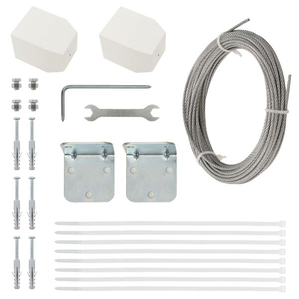 vidaXL piros oxford-szövet erkélyparaván 80 x 240 cm