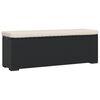 vidaXL fekete polyrattan zs&aacute;molypad p&aacute;rn&aacute;val 110 x 30 x 40 cm