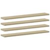 vidaXL 8 db sonoma-t&ouml;lgy sz&iacute;nű forg&aacute;cslap k&ouml;nyvespolc 60 x 10 x 1,5 cm