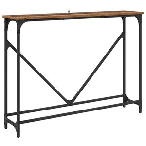 vidaXL Konzolasztal &Ouml;reg fa 102 x 23 x 75 cm Szerelt Fa