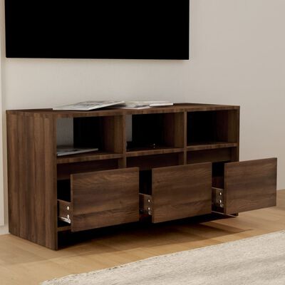 vidaXL barna tölgy színű TV-szekrény 102 x 37,5 x 52,5 cm
