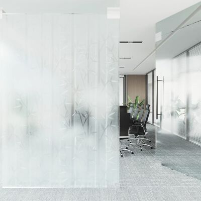 vidaXL matt bambusz mintás PVC ablakfólia 45 x 500 cm