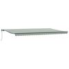 vidaXL Beh&uacute;zhat&oacute; napellenző Z&ouml;ld &eacute;s Feh&eacute;r 600 &times; 350 cm