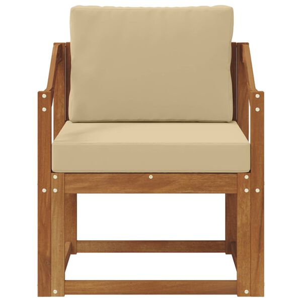 vidaXL K&uuml;lt&eacute;ri kanap&eacute; T&ouml;m&ouml;r ak&aacute;cfa &eacute;s poli&eacute;szter Term&eacute;szetes