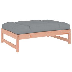vidaXL t&ouml;m&ouml;r dugl&aacute;szfenyő kerti l&aacute;bzs&aacute;moly p&aacute;rn&aacute;val 120x80 cm
