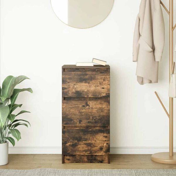 vidaXL f&uuml;st&ouml;s t&ouml;lgy sz&iacute;nű szerelt fa t&aacute;lal&oacute;szekr&eacute;ny 37,5x35x76 cm