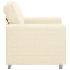 vidaXL krémszínű kordbársony szövet kanapéfotel 60 cm