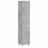 vidaXL betonsz&uuml;rke szerelt fa magasszekr&eacute;ny 34,5x34x180 cm