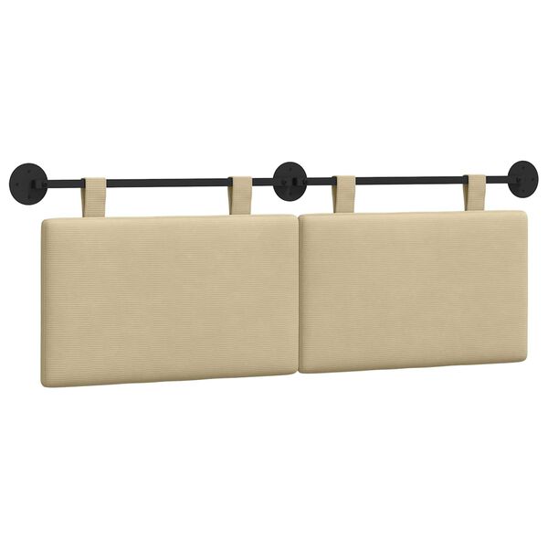 vidaXL Fali Fejt&aacute;mla Egysz&iacute;nű Vil&aacute;gos Z&ouml;ld Sz&uuml;rke 150 x 55 x 5 cm