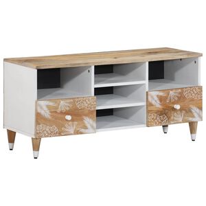 vidaXL t&ouml;m&ouml;r mang&oacute;fa TV-szekr&eacute;ny100x33,5x46 cm