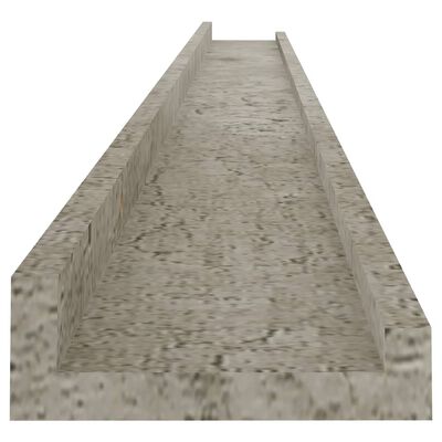 vidaXL 2 db betonszürke fali polc 115 x 9 x 3 cm