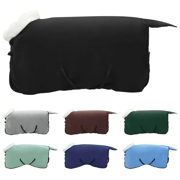 vidaXL L&oacute; Takar&oacute; Fekete 85 cm Pol&aacute;r fleece